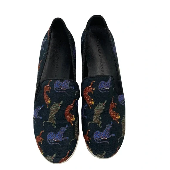 Stella McCartney Black Binx Crouching Cat Platform Loafers Size EU 39 Runs Small - Picture 2 of 10